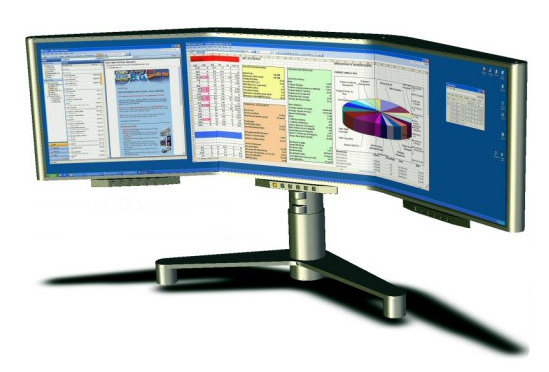 LCD monitor s 4,800 x 1,200 bez predelov